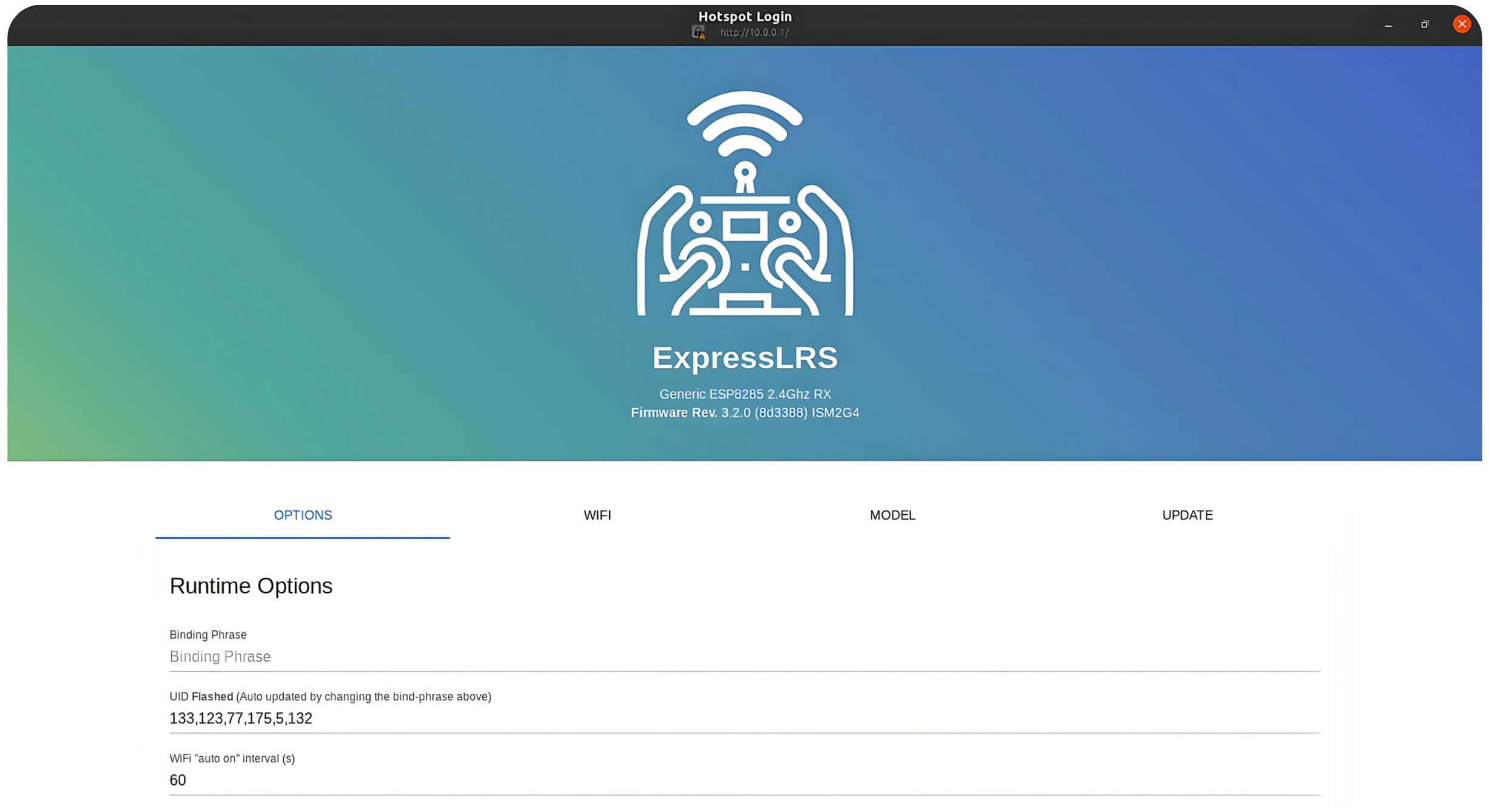 RX Login Page